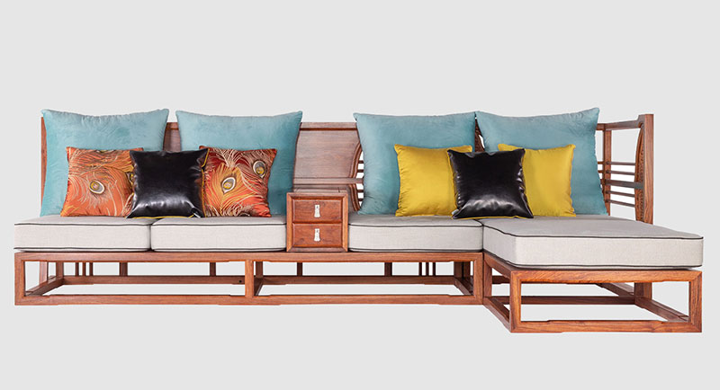 湛江中式家居装修实木沙发组合家具效果图