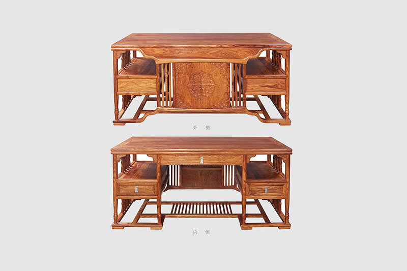 湛江中式家居装饰书房桌椅组合家具效果图